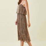 Mystree - Pleated Glitter Cami Dress
