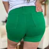 Judy Blue Tummy Control Garment Dyed Denim Shorts
