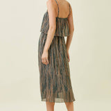 Mystree - Pleated Glitter Cami Dress