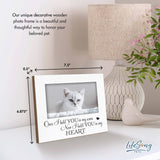 LifeSong Milestones - Once I Held You Wooden Pet Keepsake Picture Frame Decor