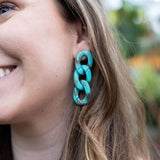 Brooklyn Earrings - Turquiose , Spiffy & Splendid