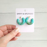 Chloe Hoops - Turquoise, Spiffy & Splendid