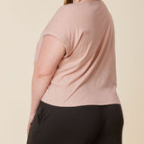 RECYCLED COTTON CROP, Various Colors, FABINA (Plus Size only)