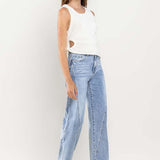 High Rise Stretch Wide Leg Jeans, Vervet by Flying Monkey