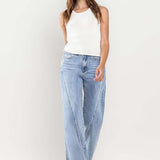 High Rise Stretch Wide Leg Jeans, Vervet by Flying Monkey