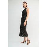 Fun2Fun - Satin Stripe Midi Dress