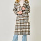 Mystree Plaid Long Coat