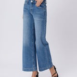 Lovervet by VERVET - HIGH RISE TROUSER WIDE JEANS
