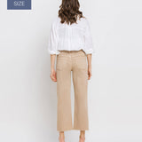 Vervet by Flying Monkey - Plus Size High Rise Crop Wide Leg Jeans