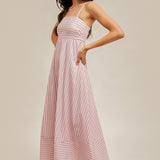 Spaghetti Strap Stripe Maxi Dress, By Hem and Thread