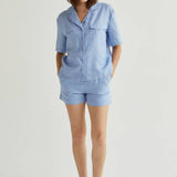 Crescent - CP9202 - Cora Cuffed Linen Shorts