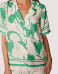 Lost + Wander - Vineyard Vistas Set - Spring Leaf Print Satin