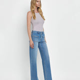 Lovervet by VERVET - HIGH RISE WIDE LEG JEANS