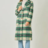 Mystree Plaid Long Coat