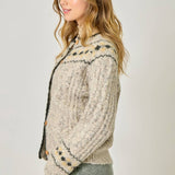 Mystree - Fair Isle Sweater Cardigan
