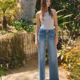 Lovervet by VERVET - HIGH RISE WIDE LEG JEANS