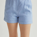 Crescent - CP9202 - Cora Cuffed Linen Shorts
