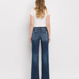 Lovervet by Vervet - Tummy Control High Rise Frayed Hem Dad Jeans