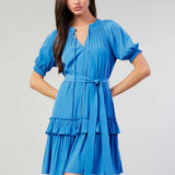 Current Air - Half-sleeve Mini Dress