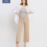 Vervet by Flying Monkey - Plus Size High Rise Crop Wide Leg Jeans