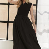 ADORA V-Neck Cap Sleeve Dress