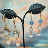 Zhanna Jewelry, 14k Gold and Gemstone drop earrings
