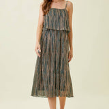 Mystree - Pleated Glitter Cami Dress