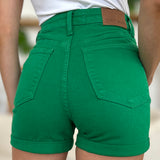 Judy Blue Tummy Control Garment Dyed Denim Shorts