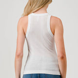 Hashttag - MINERAL DYED VARIEGATE MUSCLE TANK TOP