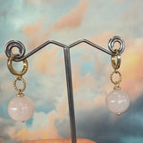 Zhanna Jewelry Rose Quartz earrings
