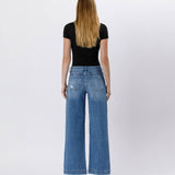 Lovervet by VERVET - HIGH RISE TROUSER WIDE JEANS