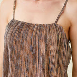 Mystree - Pleated Glitter Cami Dress