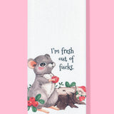 Bad Grandma Designs - I'm Fresh Out of Fucks Dishtowel