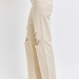 Judy Blue High Waist Distressed Wide Leg Jeans, Plus Size (online only)