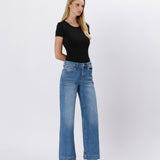 Lovervet by VERVET - HIGH RISE TROUSER WIDE JEANS