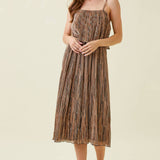 Mystree - Pleated Glitter Cami Dress