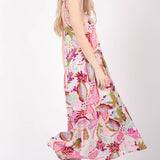 VERY J Tropical Printed Cami Midi Dress