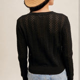 Pointelle Cardigan, By Hem and Thread