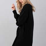 Black Open Cardigan Sweater, Hashttag