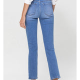 High Rise Stretch Crop Slim Straight, Vervet by Flying Monkey