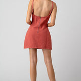 Spaghetti Strap Denim Mini Dress, Hashttag