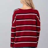 Striped Drop Shoulder Top, Hashttag