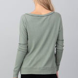 Reversed Stitch Oversized Top, Hashttag