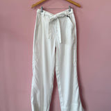 Belted High Rise Wide Leg Pants by OAT