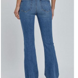 High-Rise Flare with Exposed Pockets, by Hidden