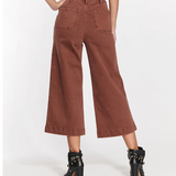 Wide Leg Crop in Mocha, by OAT