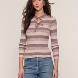 Clarice Sweater-Taupe, by Heartloom