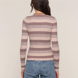 Clarice Sweater-Taupe, by Heartloom