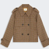 Manteau Erin Cropped Trench, by Suncoo
