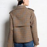 Manteau Erin Cropped Trench, by Suncoo